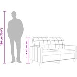  Dvosjed od tkanine boja cappuccina 120 cm od umjetne kože | shoptok.hr