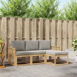  Set vanjskih sofa 4 pcs Bijela i svjetlosiva | Eponuda.com
