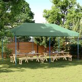 vidaXL Zložljivi pop-up šotor za zabave zelen 580x292x315 m Cene
