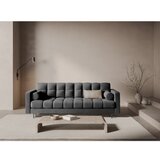 Cosmopolitan Design Temno siva žametna raztegljiva sedežna garnitura s prostorom za shranjevanje 222 cm Bali – | Shoptok.si