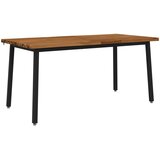  Stol za blagovanje s prirodnim rubom 160 x 70 x 75 cm Prirodna | shoptok.hr