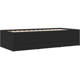  Dnevni krevet s ladicama bez madraca crni 75x190 cm | shoptok.hr