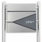 Shumee trpežen poštni nabiralnik na stojalu iz inox jekla z držalom za časopis, (21214589) | Shoptok.si