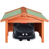 vidaXL garaža za robotsku kosilicu 72 x 87 x 50 cm od masivne jelovine | shoptok.hr