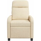  Fotelja s nagibom Krem Tkanina | shoptok.hr