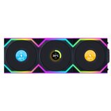 Lian Li Ventilator za ohišje UNI FAN SL Wireless LCD 120 ARGB PWM 120mm, 3 Pack + Kontroler, črn | Shoptok.si