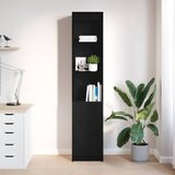  Visoka ploča crni hrast 37,5x35x180 cm izrađeno drvo | shoptok.hr