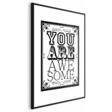  Plakat - You Are Awesome 60x90 Crni okvir s margom | shoptok.hr