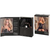 Abierta Fina zgornji del in tangice z bleščečo verižico (črna) | Shoptok.si