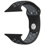  Narukvica za Apple Watch Sport Silicone Strap black grey M/ L 42/ 44/ 45 mm Cene