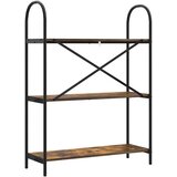 vidaXL Knjižna polica Dimljeni hrast 80 x 30 x 109 cm Konstruiran les | Shoptok.si