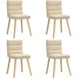  Jedilni stoli 4 kosi krem blago, (21822134) | Shoptok.si