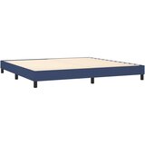  Krevet s oprugama i madracem plavi 200 x 200 cm od tkanine | shoptok.hr