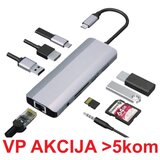 Gembird A-CM-COMBO9-03 USB Type-C 9-in-1 multi-port adapter USB USB-C+HUB+HDMI+PD+card rea (2023) | ePonuda.com