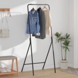 vidaXL Stalak za odjeću Crni Metal Standard Sklopeći Stalak za odjeću | shoptok.hr