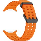 Chameleon Silikonski pašček za Samsung Galaxy Watch Ultra, oranžen Cene
