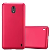 Cadorabo Case, združljiv z Nokia v kovinski rdeči barvi - trdi zaščitni pokrov v kovinskem videzu pred praskami in udarci, (20565574) | Shoptok.si