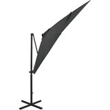  Konzolni vrtni suncobran sa stupom LED 250 cm antracit | shoptok.hr