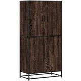 vidaXL Visoka ploča smeđi hrast 68x35x139 cm izrađeno drvo | shoptok.hr