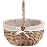 Orion 730564 pletena piknik košara iz naravnega vrbovca 40 × 31 × 40 cm s podlogo | Shoptok.si