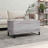  Stolić za kavu siva boja hrasta 90x44,5x45 cm konstruirano drvo | Shoptok.si