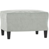  Fotelja s tabureom svjetlosiva 60 cm baršunasta | Eponuda.com