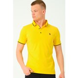 Dewberry T8586 MEN'S POLO NECK T-SHIRT-YELLOW-2 | shoptok.hr