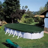 Summer Fun zimski pokrivač za bazen ovalni 625 cm PVC zeleni