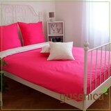  posteljina za bračni krevet rozo-bela Cene