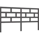 Maison Chic posteljno vzglavje - vzglavna omarica - nočna omarica sivo 206x4x100 cm trdna borovina, (21704922) Cene