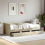  Dnevni krevet s ladicama bez madraca boja hrasta 90x200 cm | shoptok.hr