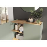 Germania Svijetlo zeleni ormarić za cipele u dekoru hrasta 74x105x33 cm Alviano – | shoptok.hr