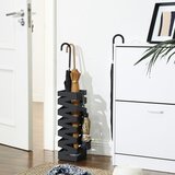  Stalak za kišobrane LUC16B, crni, metalni, 49 cm | shoptok.hr
