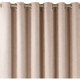  Curtain MILANA color powder pink style classic golden gold metal eyelets chenille 220x245 HOMEDE | shoptok.hr