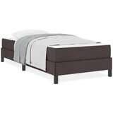vidaXL Postelja z vzmetnico Drugo Temno rjava 100 x 200 cm blago | Shoptok.si