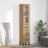 vidaXL Highboard Umjetnički hrast 69,5 x 34 x 180 cm Konstruirano drvo | shoptok.hr