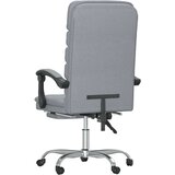  Masažni uredski naslonjač od tkanine svjetlosivi | shoptok.hr