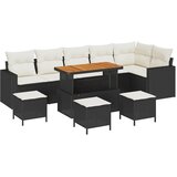  Sjedeća garnitura za vrt 12 kom. 8-Broj sjedala Crna i Krema 292.5 x 192 x 85 cm | shoptok.hr