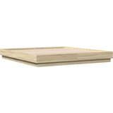 The Living Store Posteljni okvir sonoma hrast 200x200 cm inženirski les - Posteljni Okvir, (21450571) | Shoptok.si