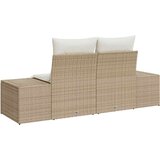  Vrtni kauč s jastukom s pohranom Bež 184 x 62 x 69 cm poliratan | Eponuda.ba