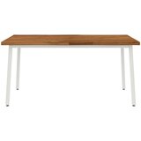  Stol za blagovanje s prirodnim rubom 160 x 90 x 75 cm Prirodna | shoptok.hr