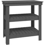  Delovna miza siva 78,5x50x80 cm trdna borovina, (20751362) | Shoptok.si