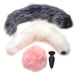 Tailz Snap-On Silicone Anal Plug & 3 Interchangeable Tails | Shoptok.si