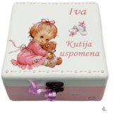  Personalizirana škatla spominov za deklice – Popolno darilo za rojstvo, sv. krst ali prvi rojstni dan - 4. 165131 | Shoptok.si