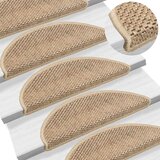  Samoljepljivi otirači za stepenice 30kom 56x17x3cm boja pijeska | shoptok.hr