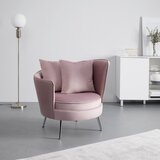Bessagi Home naslanjač chesterfield cherie, roza, žamet | Shoptok.si