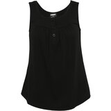 Urban Classics Women's viscose top with buttons in black | ePonuda.com