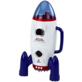 Lean Toys Bela vesoljska raketa z rdečimi in temno modrimi elementi | Shoptok.si