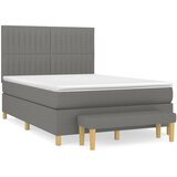  s oprugama i madracem tamnosivi 140x190 cm od tkanine | shoptok.hr