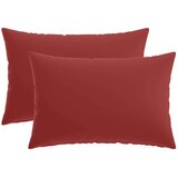  Jastuk s jastukom HEERLEN 2 kom. Vinska crvena Poliester - boja crnog vina 40 x 60 cm 2 | shoptok.hr